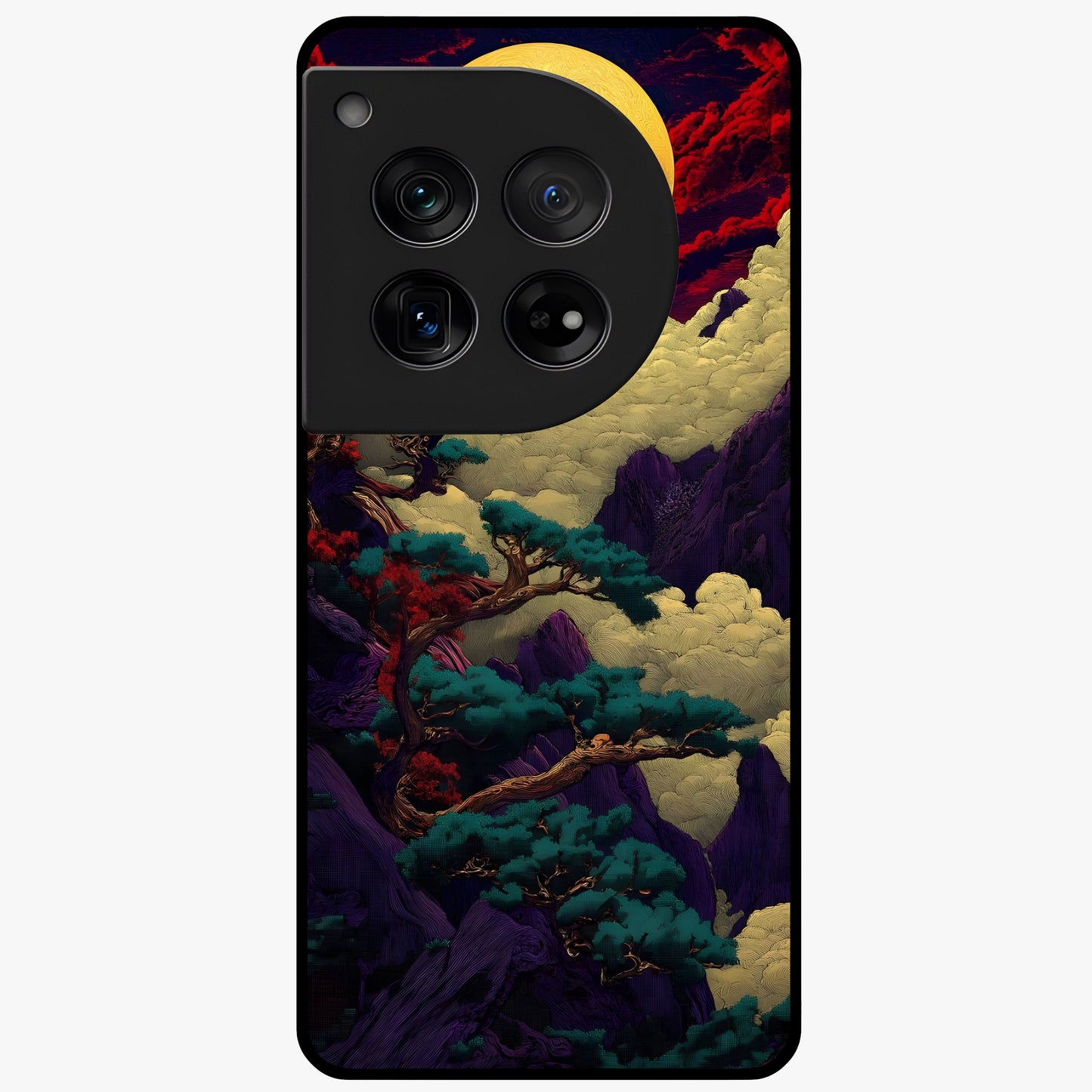 Golden Number Ten Glass Case for 1+12 bold front view featuring stylish number ten artwork in golden tones