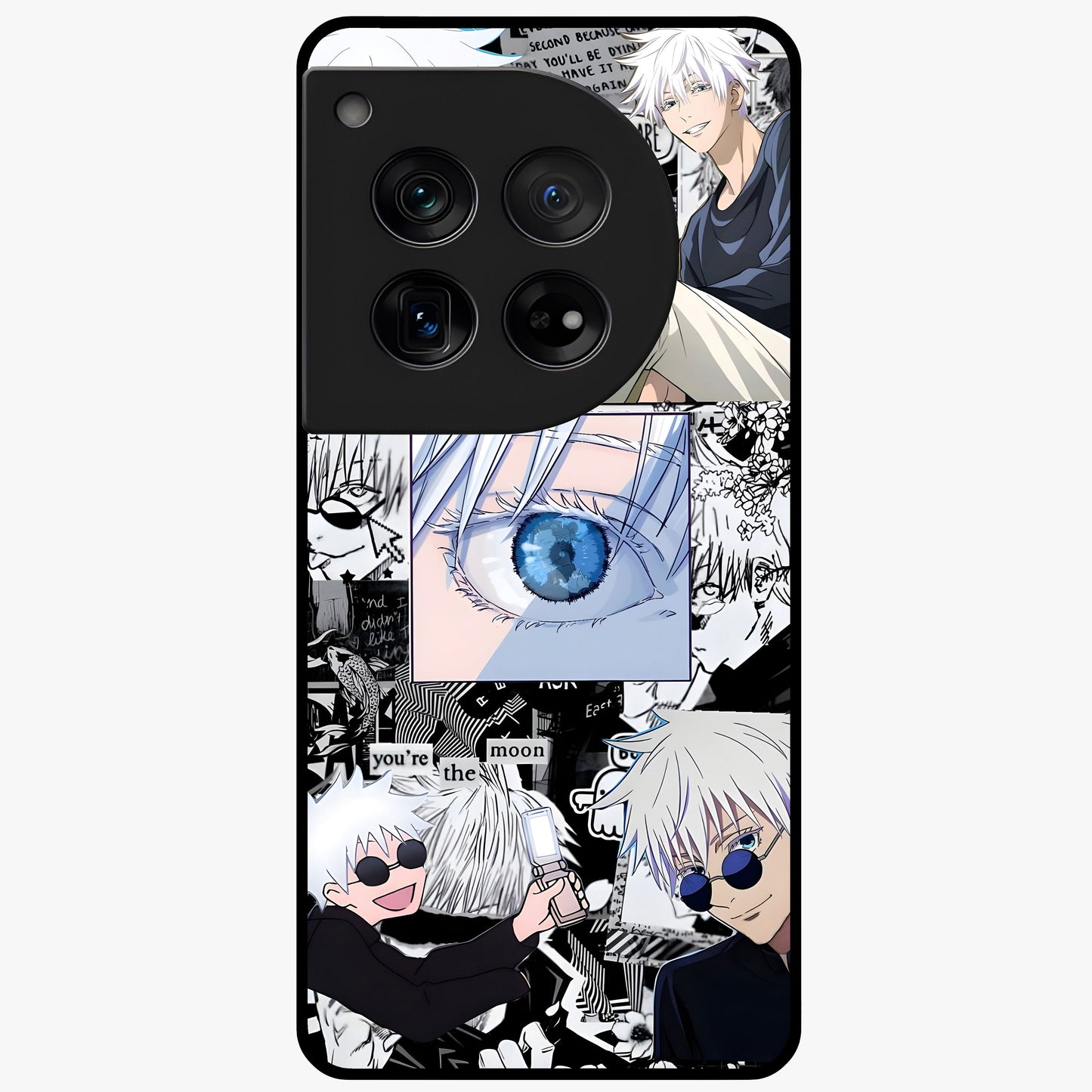 Infinity Sorcerer Chaos Glass Case for 1+12 showing full back design in clean flat view with chaotic sorcerer artwork and glossy glass finish.