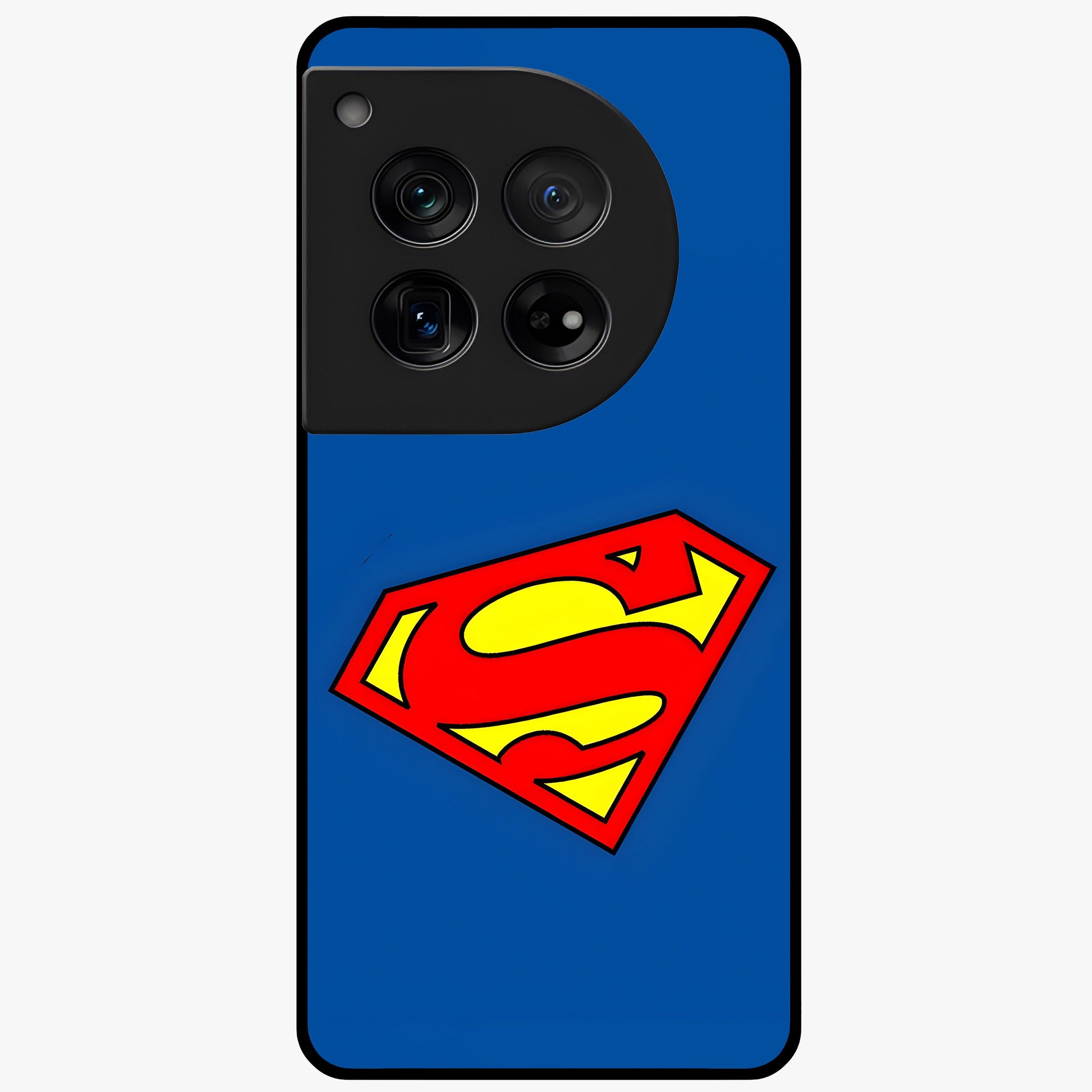 Legendary Hero Emblem Glass Case for 1+12 bold front view featuring powerful emblem inspired artwork