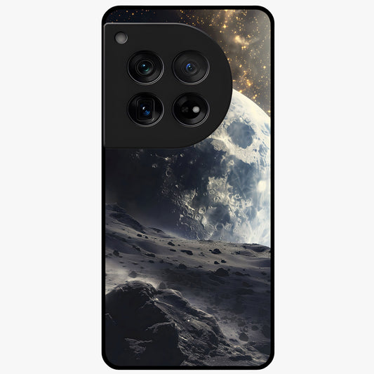 Lunar Horizon Glow Glass Case for 1+12 serene front view featuring moonlit horizon artwork