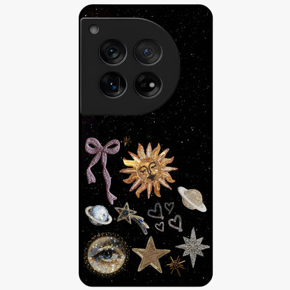 Magical Jewelry Vibe Glass Case for 1+12 glamorous front view featuring jewel inspired artistic artwork
