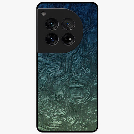 Marble Dream Blur Glass Case for 1+12 elegant front view featuring soft marble texture with dreamy blur effect