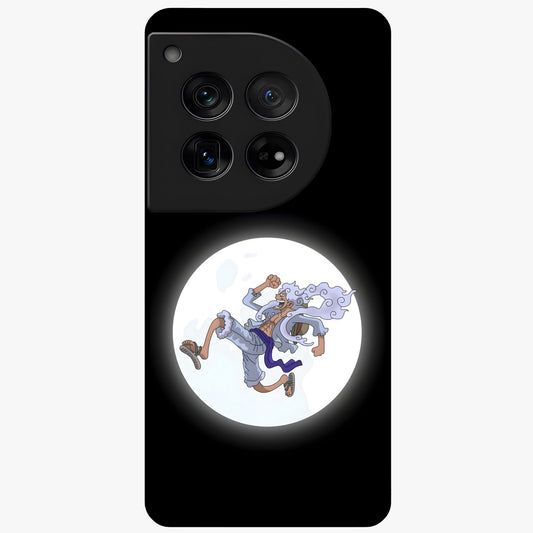 Moonlit Freedom Dance Glass Case for 1+12 artistic front view featuring expressive silhouette artwork under moonlight
