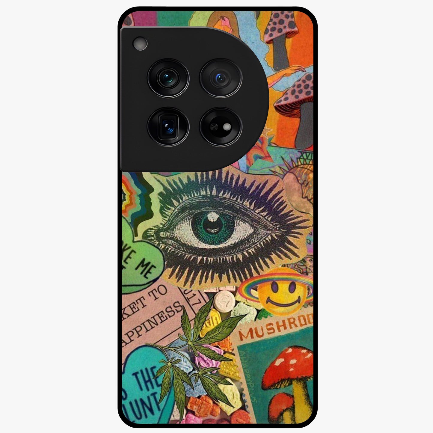 Mystic Eye Wonderland Glass Case for 1+12 bold front view featuring detailed mystical eye artwork