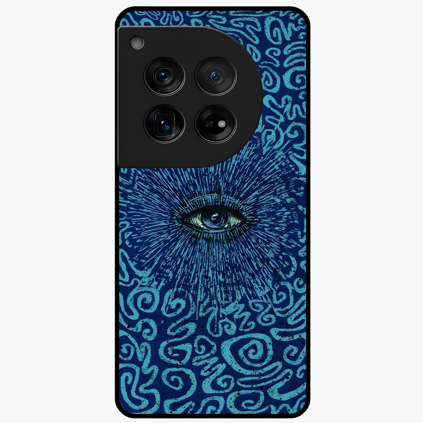 Mystic Inner Eye Glass Case for 1+12 dramatic front view featuring powerful inner eye inspired artwork