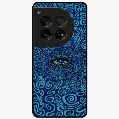 Mystic Inner Eye Glass Case for 1+12 dramatic front view featuring powerful inner eye inspired artwork