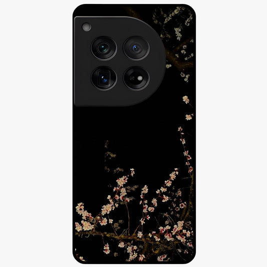 Petal Moon Light With Custom Name Glass Case for 1+12 graceful front view featuring floral artwork under moonlight with personalized name design