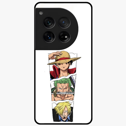Pirate Trio Resolve Glass Case for 1+12 bold front view featuring pirate inspired trio artwork