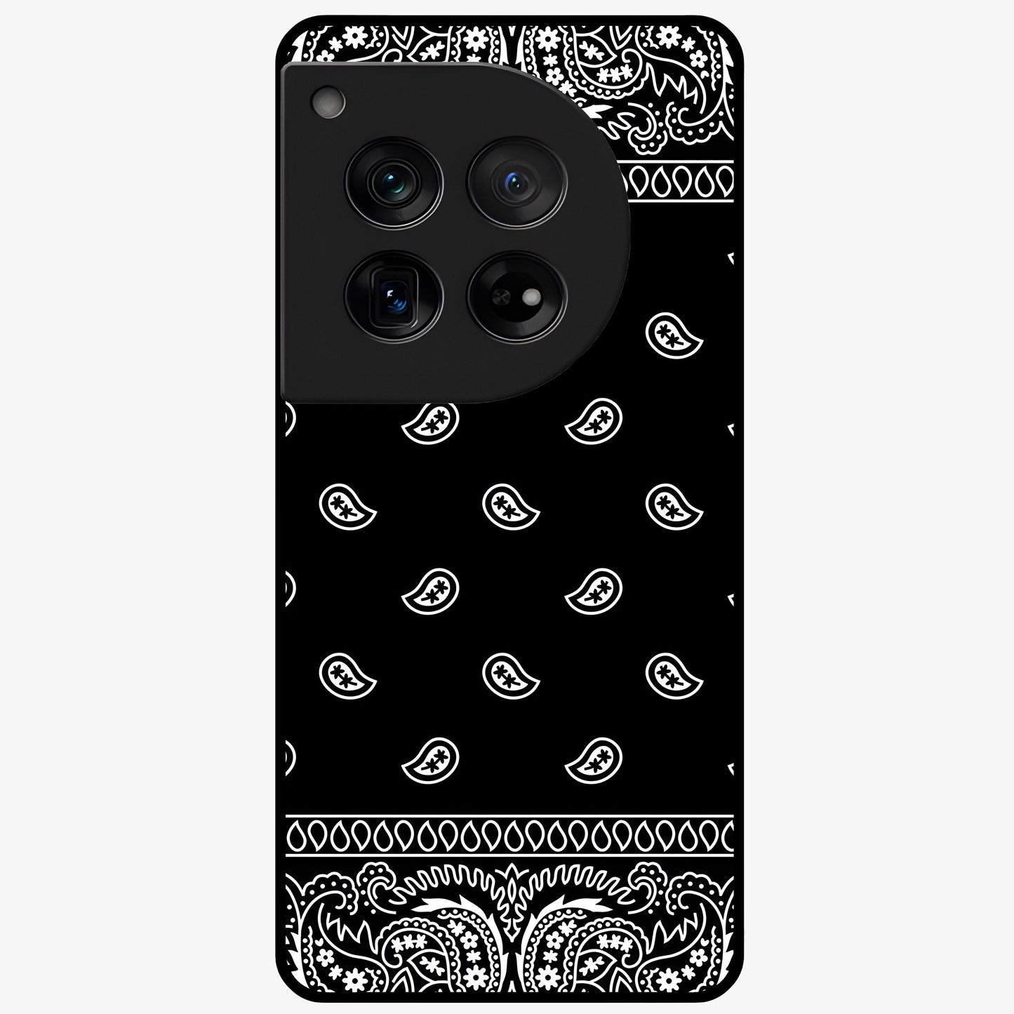 Retro Rebel Threads Glass Case for 1+12 stylish front view featuring vintage inspired graphic artwork