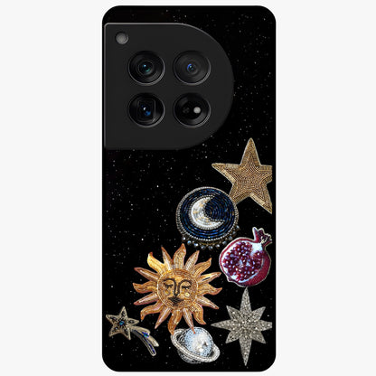 Scarlet Sky Flight Glass Case for 1+12 dramatic front view featuring bold sky inspired artwork in scarlet tones
