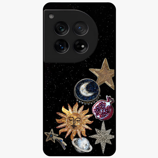 Scarlet Sky Flight Glass Case for 1+12 dramatic front view featuring bold sky inspired artwork in scarlet tones