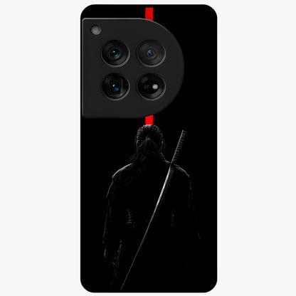 Silent Blade Resolve Glass Case for 1+12 bold front view featuring stealth warrior inspired artwork