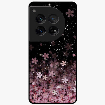 Small Starry Flowers Glass Case for 1+12 charming front view featuring tiny floral artwork with star accents