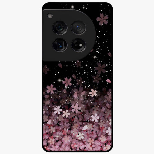 Small Starry Flowers Glass Case for 1+12 charming front view featuring tiny floral artwork with star accents