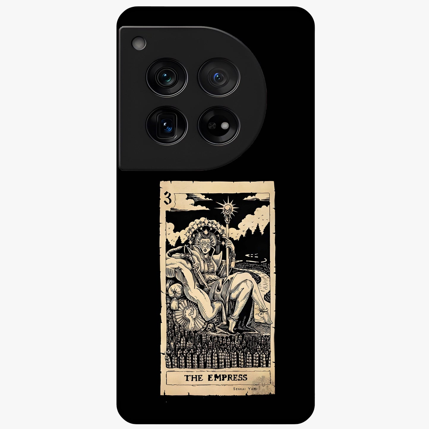 The Empress Glass Case for 1+12 regal front view featuring royal inspired artistic artwork