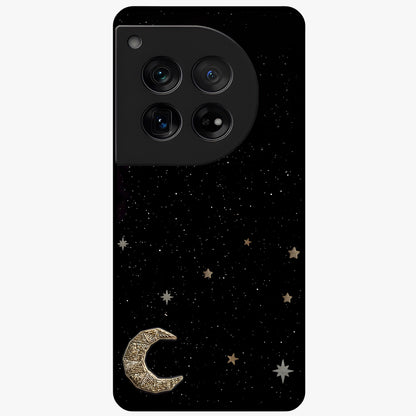 Twinkle Star With Half Moon Glass Case for 1+12 dreamy front view featuring star and crescent moon artwork