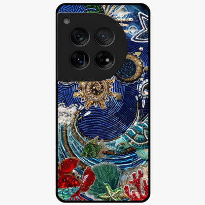 Universe Underwater Spark Glass Case for 1+12 imaginative front view featuring cosmic underwater themed artwork