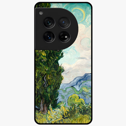 Van Gogh Vintage Art Glass Case for 1+12 elegant front view featuring classic vintage inspired artwork