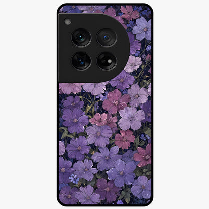 Velvet Bloom Tapestry Glass Case for 1+12 elegant front view featuring rich floral tapestry artwork