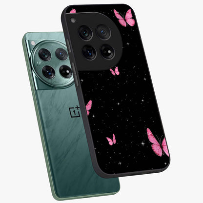 Blinking Butterfly Glass Case for 1+12 captured at a warm angle highlighting soft wing details, gloss, and edge clarity.