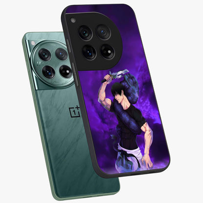 Cursed Strength Ascension Glass Case for 1+12 angled mockup showcasing glossy finish and bold shadow detailing