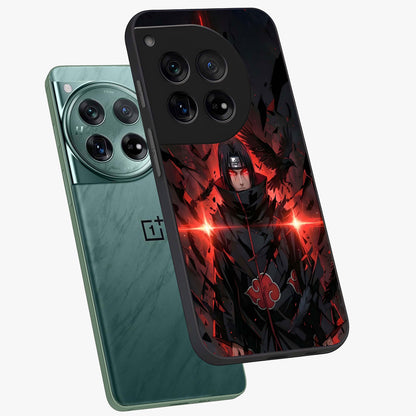 Focused Blade Discipline Glass Case for 1+12 angled mockup showcasing glossy finish and intense warrior detailing