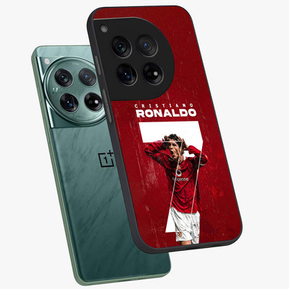Goal Celebration Legacy Glass Case for 1+12 angled mockup showcasing glossy finish and dynamic action tones