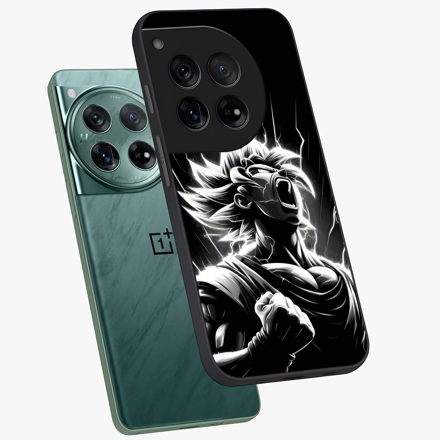 Limitless Power Unleashed Glass Case for 1+12 angled mockup showcasing glossy finish and dramatic power detailing