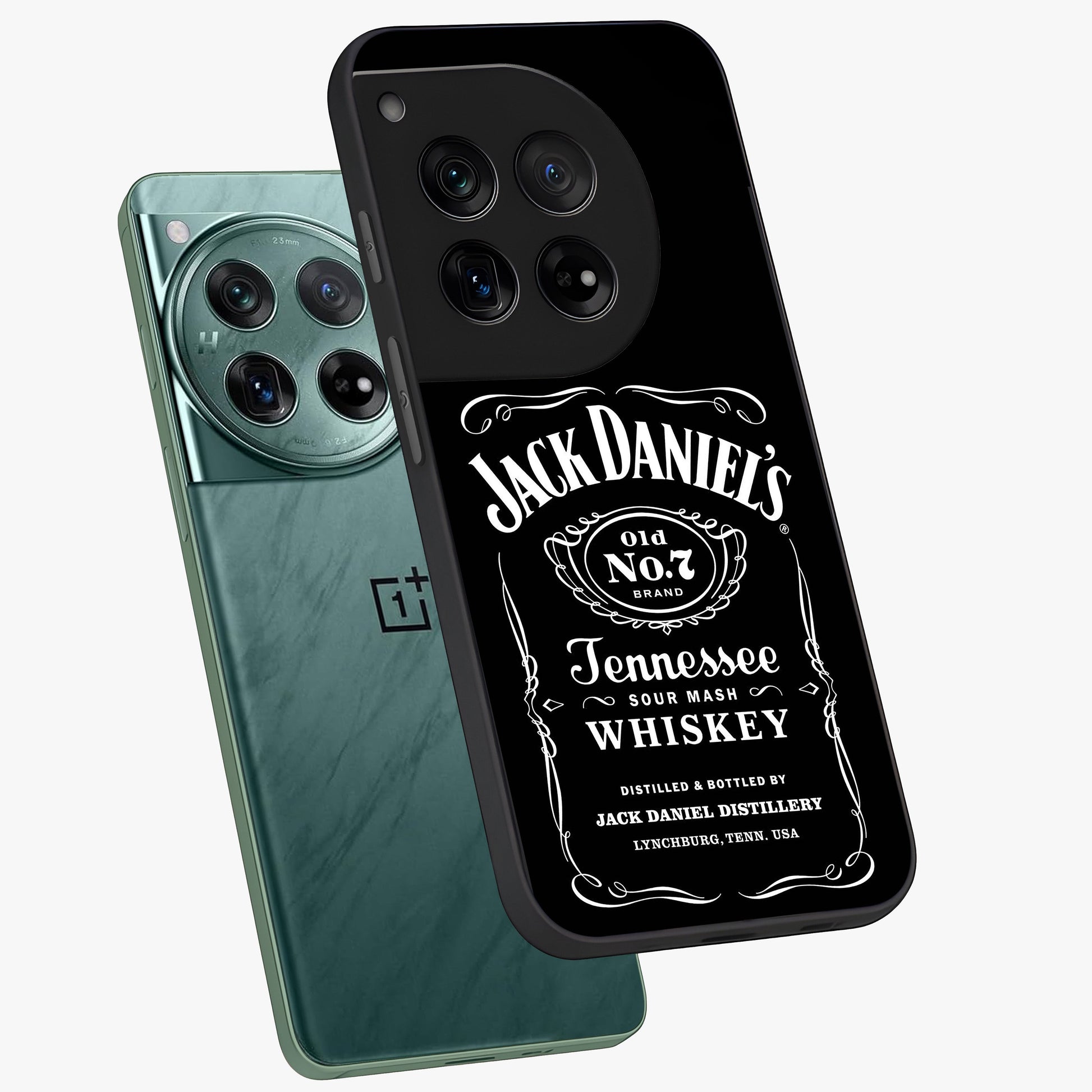 Vintage Whiskey Heritage Glass Case for 1+12 angled mockup showcasing glossy finish and rich amber tones