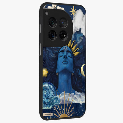 Aesthetic Lord Shiva Glass Case for 1+12 side perspective highlighting vibrant devotional illustration details