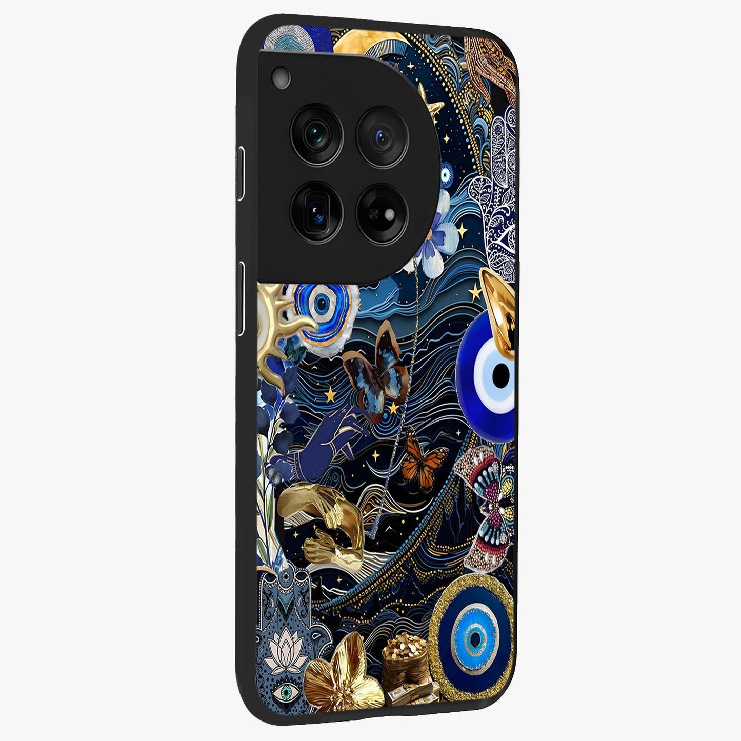 Celestial Blessing Shield Glass Case for 1+12 side perspective highlighting intricate blessing shield details