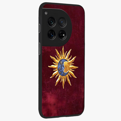Celestial Unity Charm Glass Case for 1+12 side perspective highlighting detailed charm elements and sleek edges