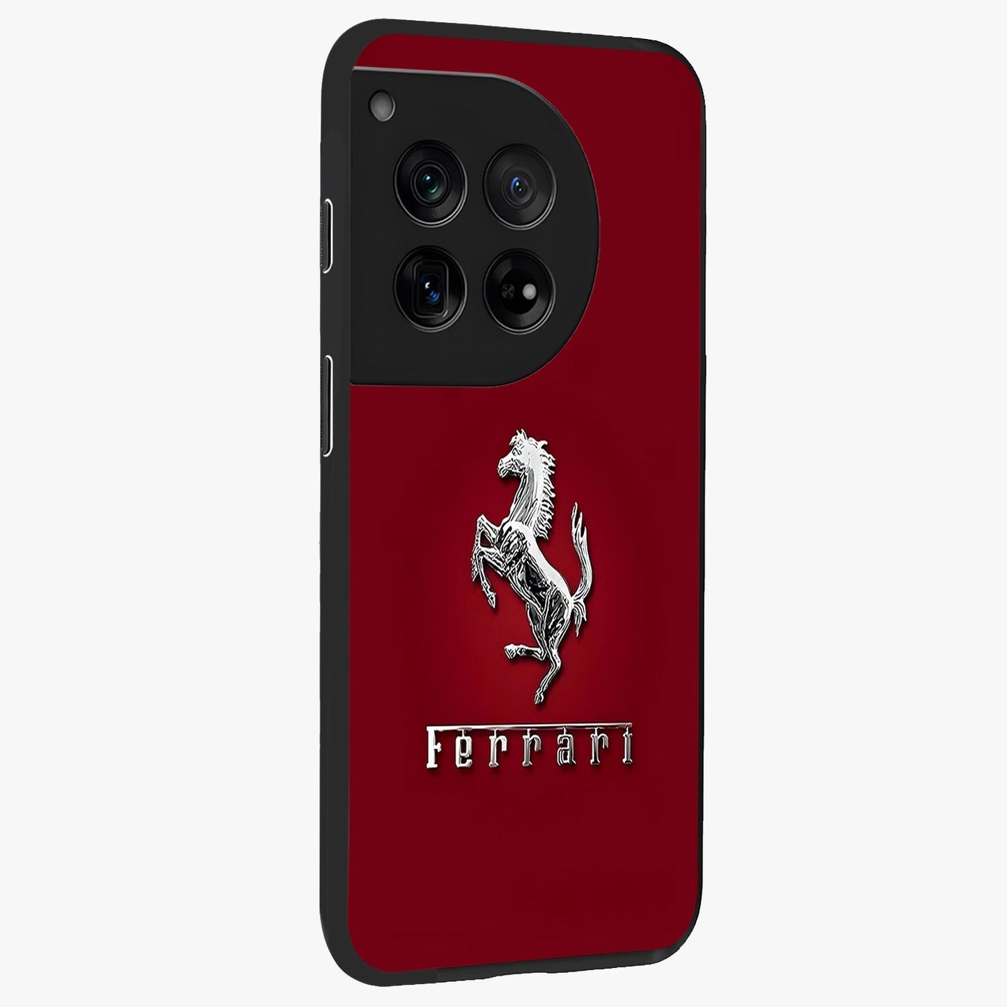 Crimson Stallion Prestige Glass Case for 1+12 side perspective highlighting refined textures and sleek premium build