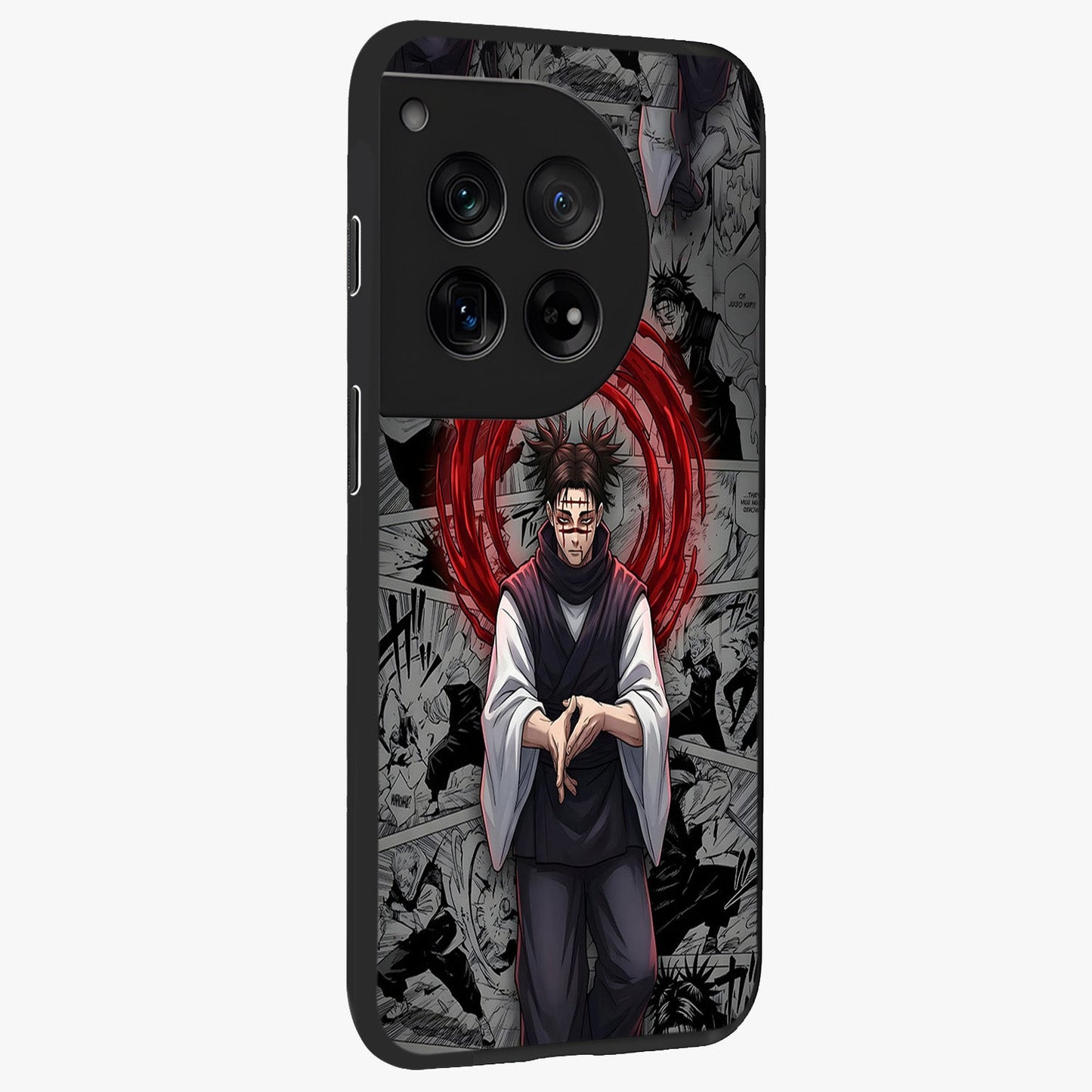 Cursed Ritual Ascension Glass Case for 1+12 side perspective highlighting bold mystical textures and sleek edges