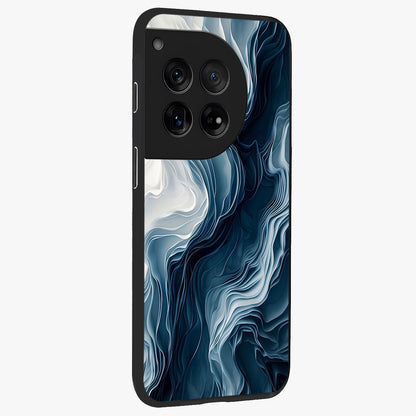 Ethereal Paper Marble Glass Case for 1+12 side perspective highlighting elegant marble detailing and premium build