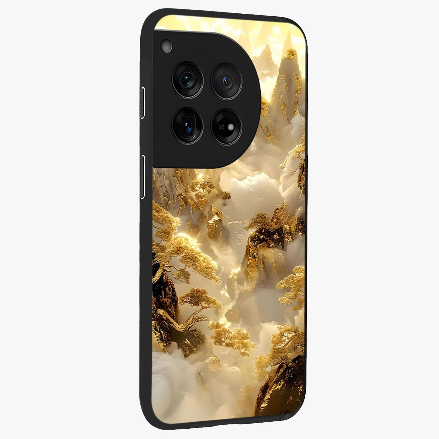 Gates of Illumination Glass Case for 1+12 side perspective highlighting intricate illumination textures and premium edges