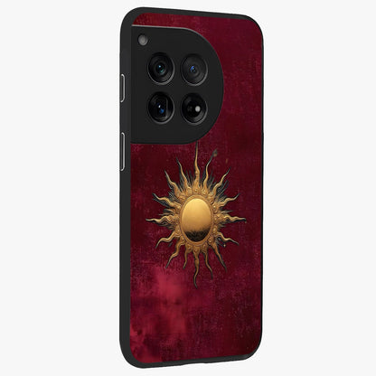 Golden Bloom Fields Glass Case for 1+12 side perspective highlighting delicate bloom textures and premium edges