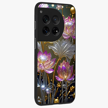 Golden Mind Moment Glass Case for 1+12 side perspective highlighting smooth textures and sleek premium build