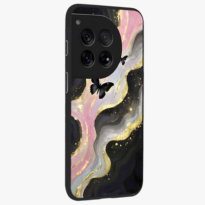 Golden Moon Horizon Glass Case for 1+12 side perspective highlighting smooth celestial detailing and sleek build