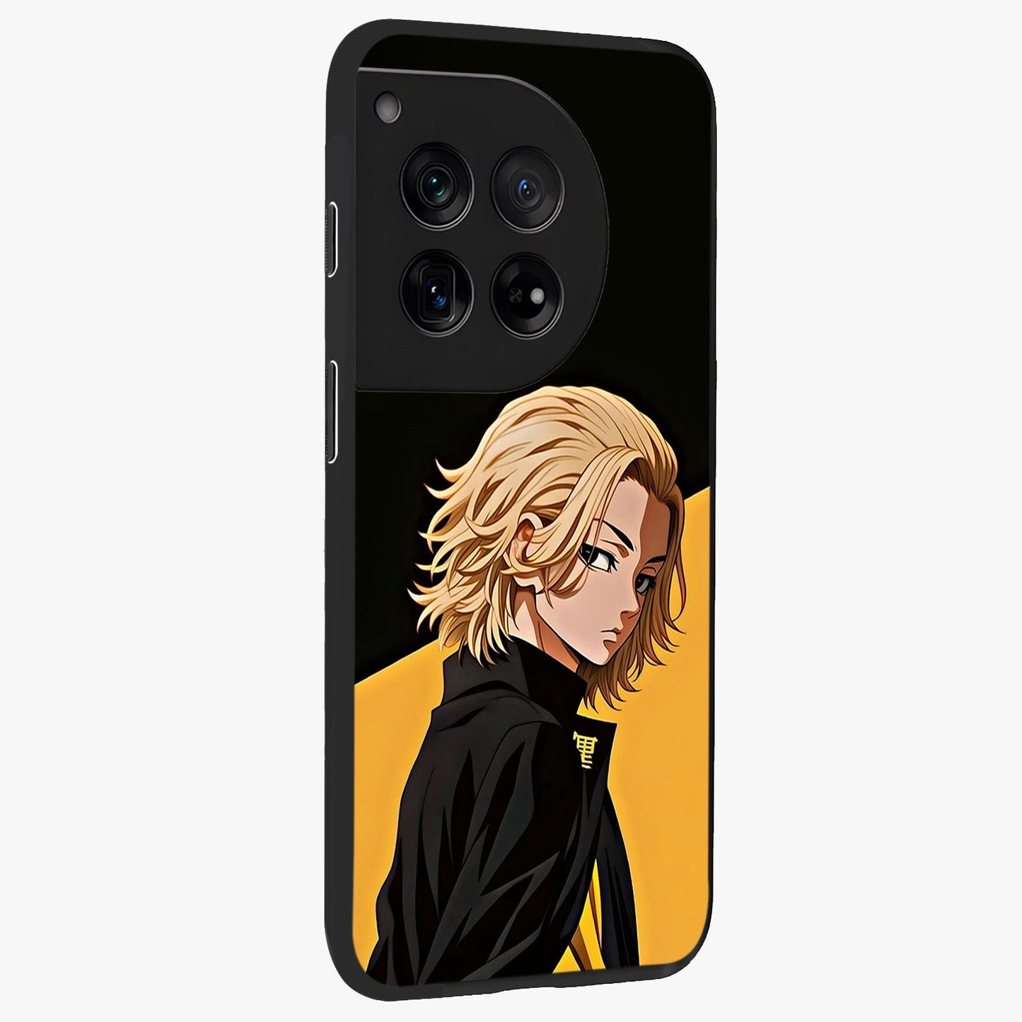 Golden Stallion Moonride Glass Case for 1+12 side perspective highlighting dynamic equestrian detailing and sleek build