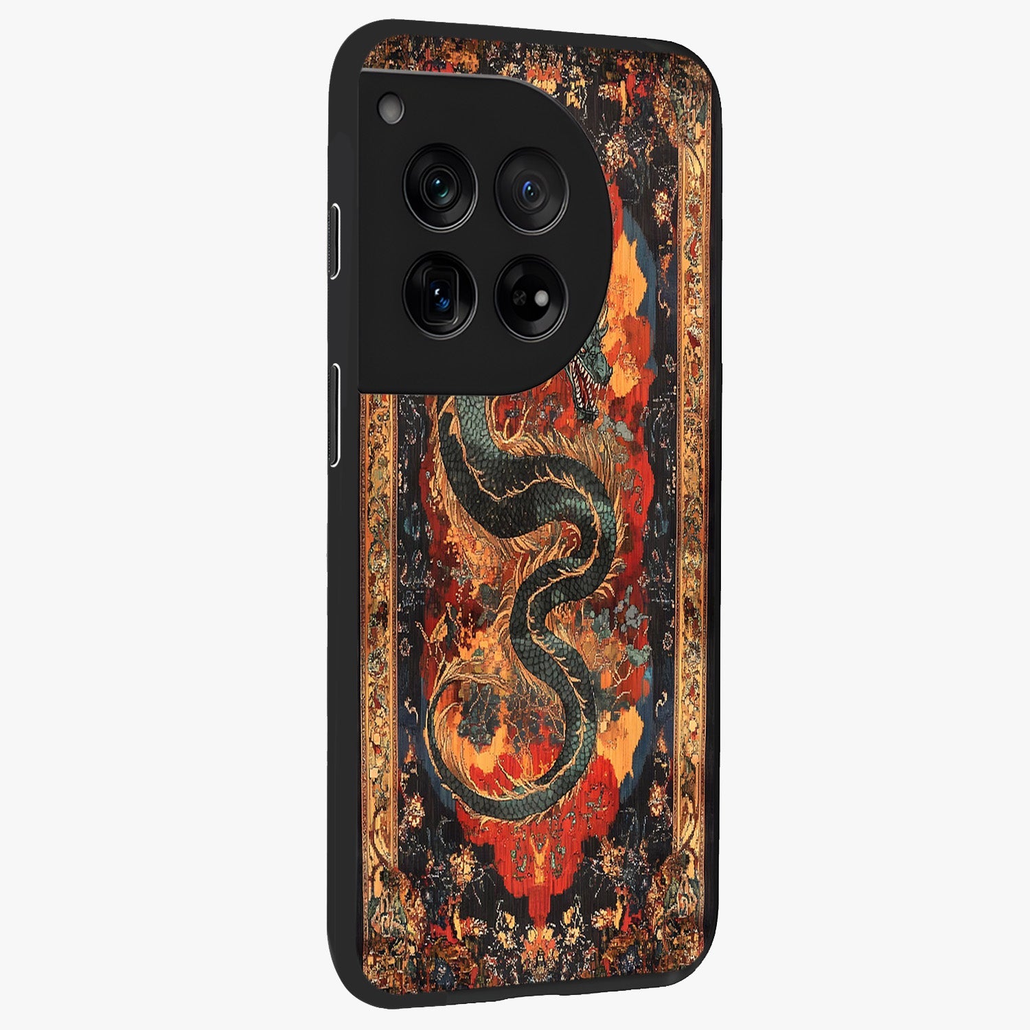 Inferno Dragon Soul Glass Case for 1+12 displayed upright for powerful mythical visibility and premium finish.