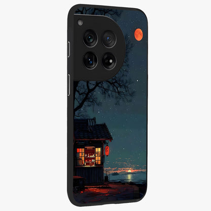 Midnight Lantern Glow Glass Case for 1+12 side perspective highlighting soft light textures and sleek build