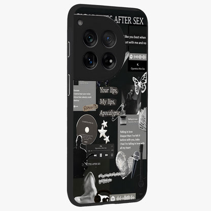 Midnight Love Glow Glass Case for 1+12 side perspective highlighting soft light textures and sleek build