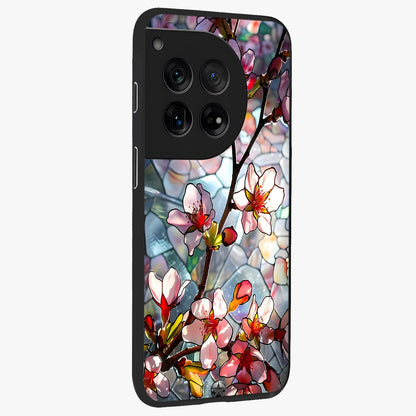 Radiant Bloom Glow Glass Case for 1+12 side perspective highlighting radiant textures and sleek premium build