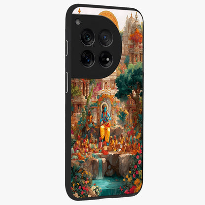 Sacred Sunlight Gods Glass Case for 1+12 side perspective highlighting intricate spiritual detailing and smooth build