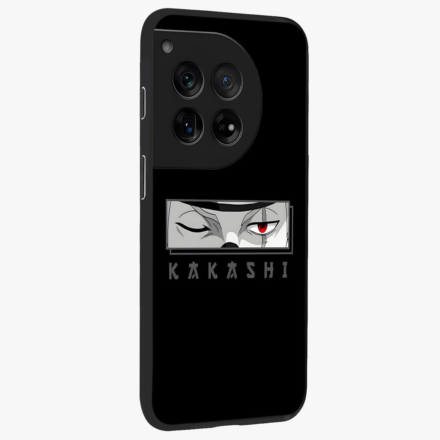 Scarlet Ninja Gaze Glass Case for 1+12 side perspective highlighting intense textures and premium edges