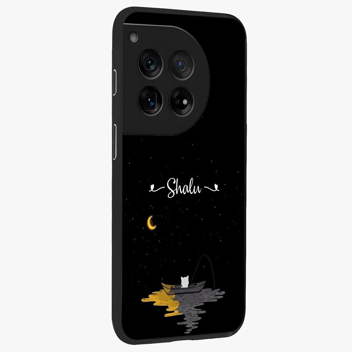 Silent Night Row Glass Case for 1+12 side perspective highlighting moody textures and premium edges
