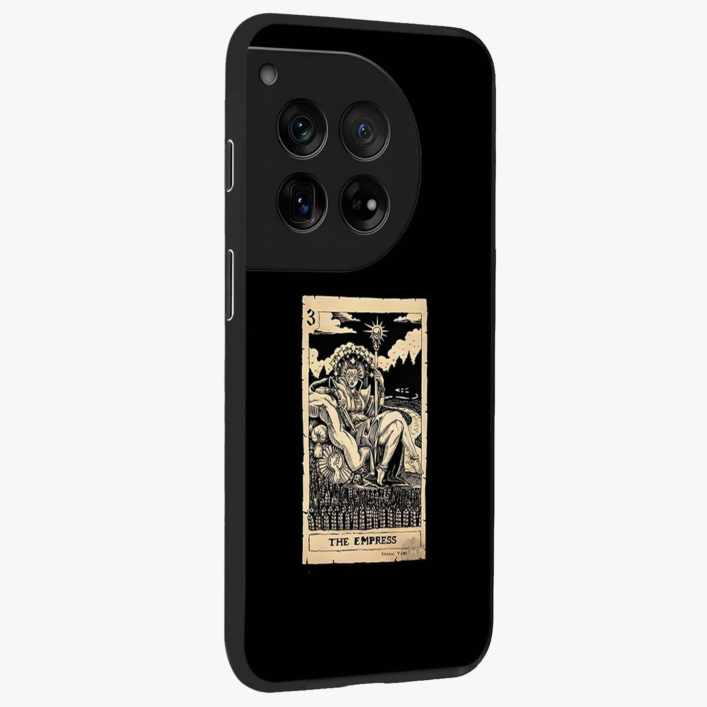 The Empress Glass Case for 1+12 side perspective highlighting elegant detailing and premium edges
