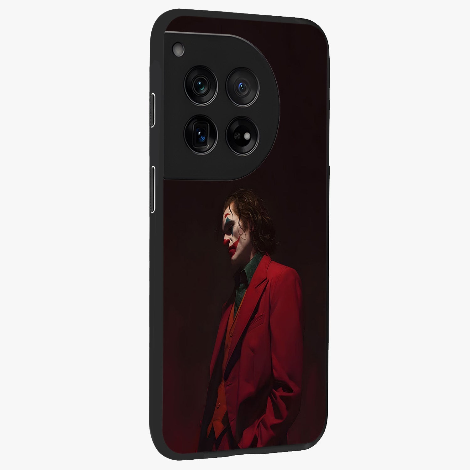 Tragic Chaos King Glass Case for 1+12 side perspective highlighting strong textures and sleek premium build