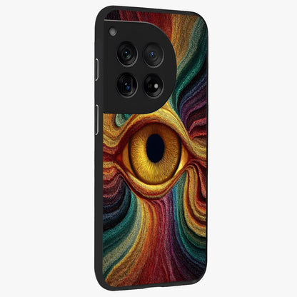 Visionary Flame Core Glass Case for 1+12 side perspective highlighting dynamic textures and sleek premium build